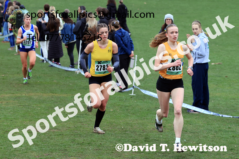 Womens Under-20s 2026 UK CAU Inter Counties Cross Country, Wollaton Park, Nottingham. Photo: David T. Hewitson/Sports for All Pics